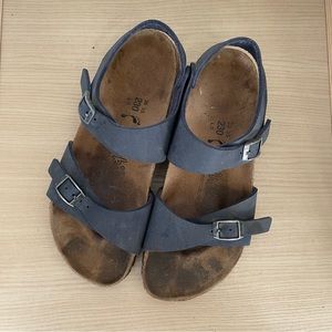 Blue Birks, Size 36, good condition.